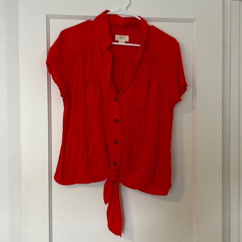 Maeve Anthropologie button up size 14